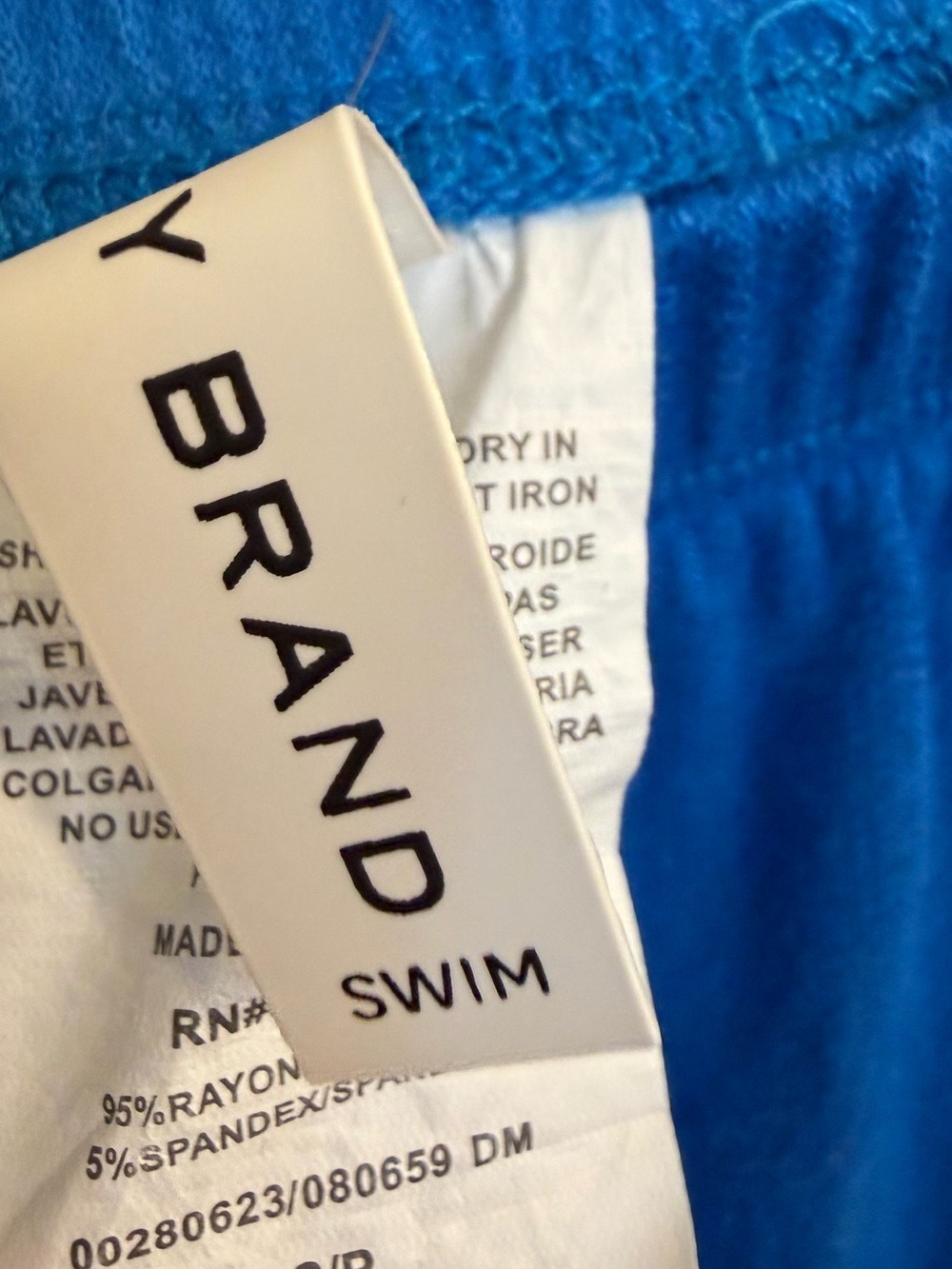 Lucky Brand Swim Strapless Blue Romper - Picture 5 of 8